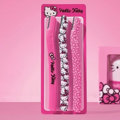 HELLO KITTY AND FRIENDS | SHEIN 3件套 设计眉毛剃须刀