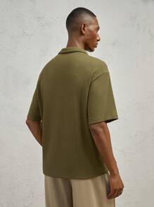 AKNOTIC Business Casual Heren slim fit gebreid casual poloshirt, geschikt voor de zomer