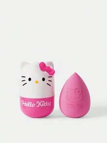 HELLO KITTY AND FRIENDS | SHEIN 2 piezas/paquete esponjas para maquillaje con diseño de dibujos animados y letras (incluye embalaje), - Rosa - Ver 8