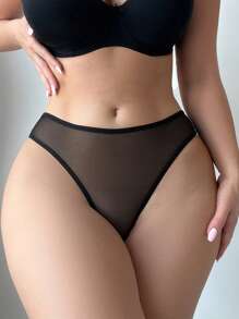 Bragas de encaje con diseño calado y romántico sexy y cómodo, ropa interior femenina, lencería negra