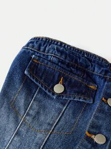 Forever 21 Strapless Top Tube Top Crop Top - Blue - View 8