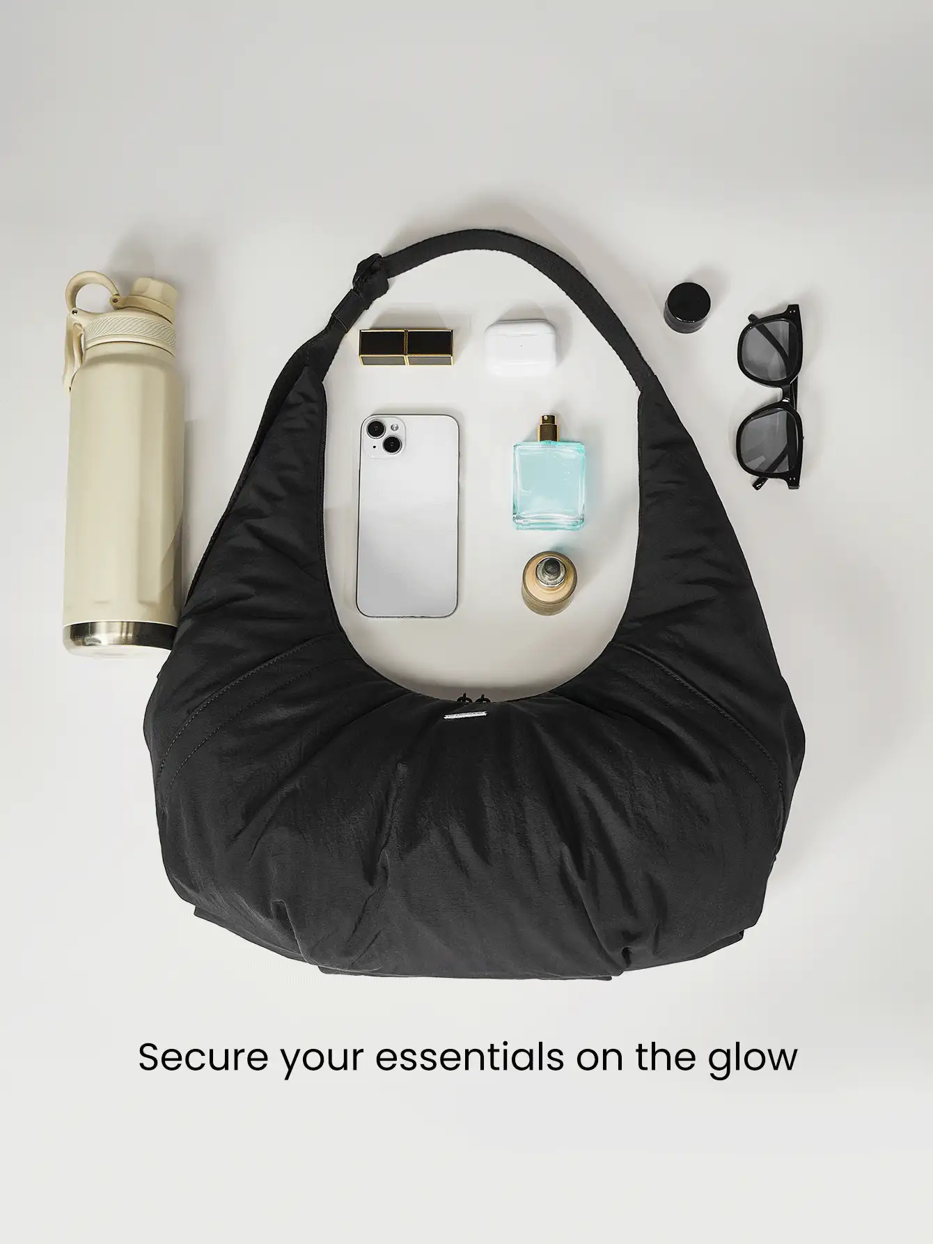 GLOWMODE 13L Spiral Adjustable Shoulder Bag With Multi Pockets Daily Casual - Black - View 3