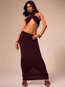MUSERA Halter Neck Top Party New Years Birthday Summer Ibiza
