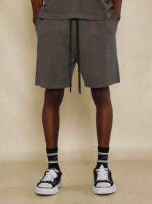 SUMWON Luxury Knit Summer Two Piece Polo Co Ord Set Ribbed Shorts Athletic Leisure Outdoor Performance Modern Loungewear Relaxed Bermuda