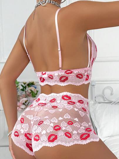 PetitDoll Verleidelijke Kanten Bowknot ated Lingerie Set view 2