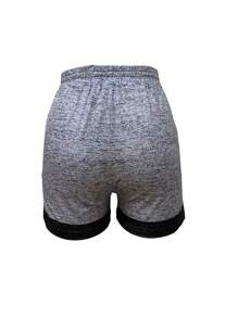 Modische Farbverlauf Farbe Lässig Shorts für Damen, Europäischer Stil, Frühling und Sommer - Hellgrau - Übersicht 2