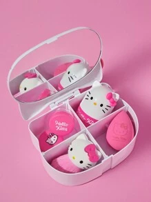 HELLO KITTY AND FRIENDS | SHEIN 3D Kitty Makeup Storage Box - Red and White - View 4
