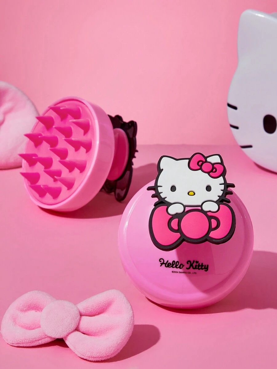 HELLO KITTY AND FRIENDS | SHEIN 1 件可爱 卡通设计便携式梳子 - 粉色 - 查看 1