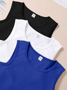 2pcs Casual Tank Top And Shorts Set For Teenage Girls - Multicolor - View 6