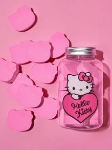 HELLO KITTY AND FRIENDS | SHEIN 10pcs/Pack Cute Expandable Makeup Sponges, Multi-Functional - Pink - View 6