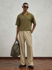 AKNOTIC Business Casual Heren slim fit gebreid casual poloshirt, geschikt voor de zomer