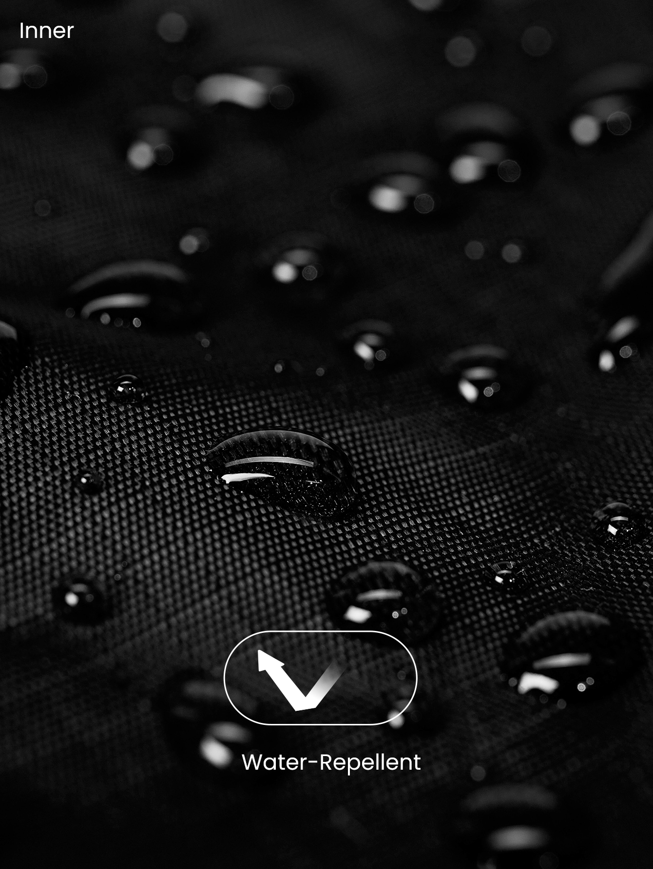 GLOWMODE 13L 螺旋防水可调节单肩包带多个口袋日常休闲 - 黑色 - 查看 5