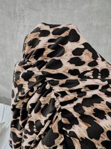 SHEIN EZwear Top tubo tejido con estampado de leopardo para mujer