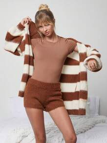 WESTFADE Cozy Sweater Short - Brown - View 5