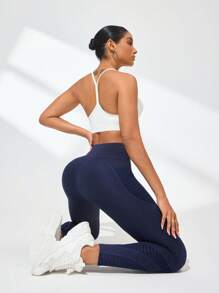 Easithlete 女士高腰紧身瑜伽休闲户外健身运动紧身裤