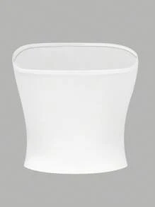 INAWLY Y2K Hibiscus Flowers Graphic Tube Top - White - View 2