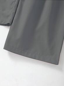 青少年女孩字母标语腰带细节休闲度假百搭裤子 - 彩色 - 查看 4