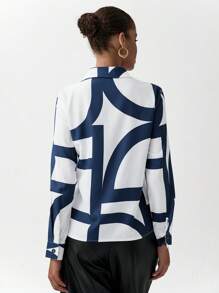 Chiquease Women's Casual Assorted Print Long Sleeve Shirt, Spring And Autumn - Multicolor - View 2