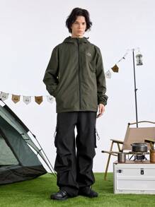 In My Nature 男士字母印花束口帽戶外夾克