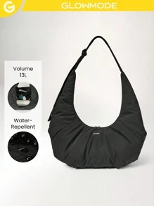 GLOWMODE 13L Spiral Adjustable Shoulder Bag With Multi Pockets Daily Casual - Black - View 1