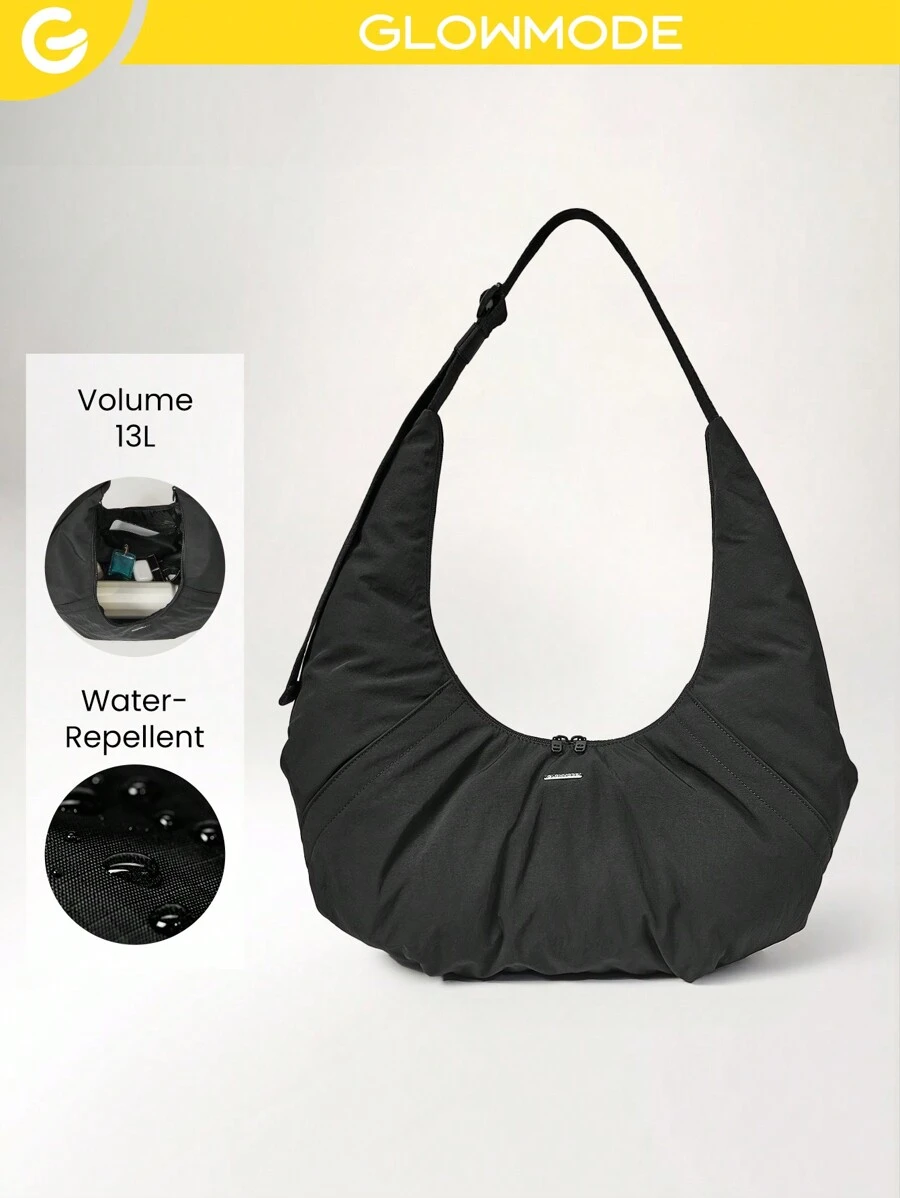 GLOWMODE 13L Spiral Adjustable Shoulder Bag With Multi Pockets Daily Casual - Black - View 1