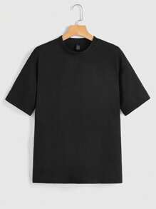 Manasseto Slogan Graphic Tee IT's NOT THAT DEEP, School - Black - View 2