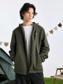 In My Nature 男士字母印花束口帽戶外夾克