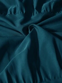 Slaydiva 大码女式度假休闲纯色编织无袖连衣裙，夏季 - 墨綠色 - 查看 8