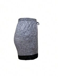 Modische Farbverlauf Farbe Lässig Shorts für Damen, Europäischer Stil, Frühling und Sommer - Hellgrau - Übersicht 3