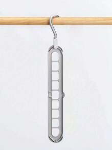 1pc Multifunctional Drying Rack, Home Use 9-Hole Folding Hanger Organization, With Multiple Hanging Parts For Clothes Storage Valentine DAY, Valentines Wedding, Birthday, Hangers, Home, Laundry, Hangers For Clothes, Hanger, Tools - Grey - View 8