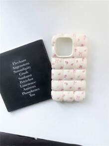 1个奢华时尚3D网格电镀银色手机壳，兼容 17 Pro Max、17 Pro、17、16、15、14、13、12 Pro Max、11，简约复古可爱防震保护套 - 小碎花 - 查看 8