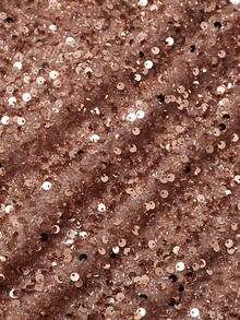 HOMEYEE Đầm dài ôm sát gợi cảm hở vai, khoét lỗ, đính sequin, thích hợp cho tiệc tối, cocktail, dạ hội, prom, sinh nhật, đám cưới, lễ tốt nghiệp, nghỉ xuân. - Vàng - Xem 4