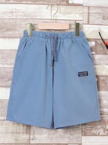 SHEIN 3 件組寬鬆休閒梭織短褲套裝適合男孩 - 彩色 - 查看 7