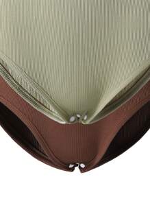 2 件装青少年女孩前扣长袖连体裤休闲套装秋季 - 彩色 - 查看 4