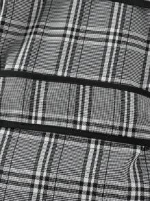 Girls' Casual Plaid Pattern Jacket - Multicolor - View 4