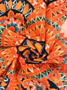 Breezaya Áo liền quần ngày lễ thời trang in hoa cỡ lớn - Nhiều màu - Xem 4