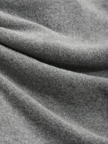 DAZY 女士纯色褶皱不对称T恤和阔腿裤两件套，秋季家居服套装