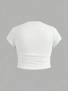 SHEIN EZwear 3pcs/Set Plus Size Women Solid Color Casual T-Shirts, Fashionable For Summer Tops For Woman Tops Women Tops Suitable For Going Out