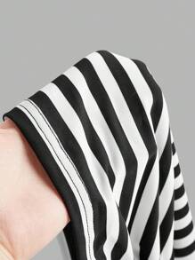 SHEIN EZwear 3pcs Plus Size Women Ruched Side Solid & Striped Cami Top, Summer - Multicolor - View 11