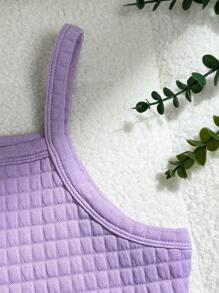 SHEIN Tween Girls Set - Lilac Purple - View 4