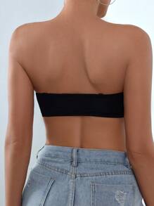 Summer Strapless Anti-Light, Anti-Slip, Anti-Fall Bandeau Bra 3-Piece Set - Multicolor - View 2