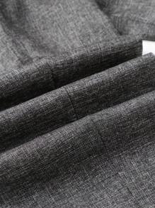 Manfinity Mode Men's Casual Commuting Tapered Suit Pants Dress Trousers - Dark Grey - View 4