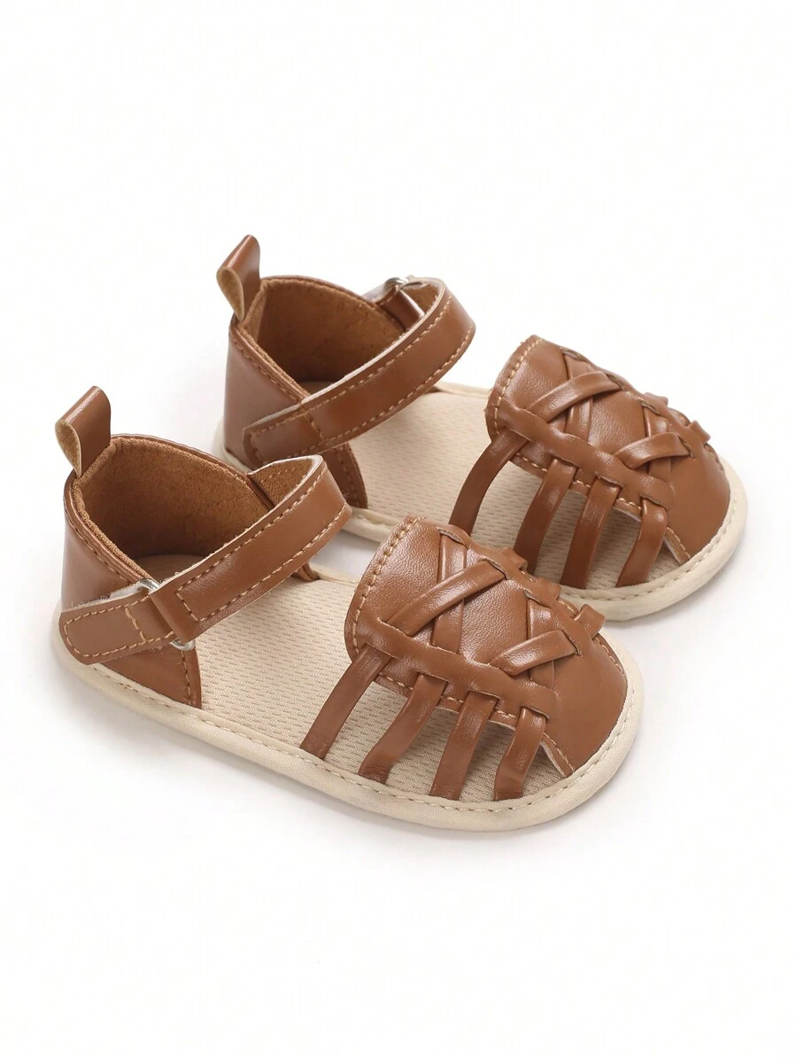 Soft & Breathable Infant Sandals For Babies 0-1 Years Old, Summer - Brown - View 1