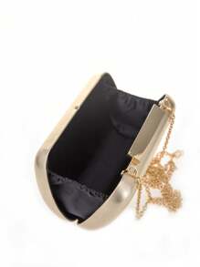 RCRK Golden Party Clutch Golden Parfois, Elegant Clutch Bag For Women - Gold - View 6