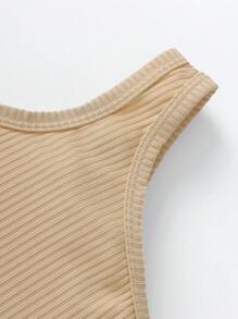 Young Girl One Shoulder Top & Leopard Print Belted Shorts