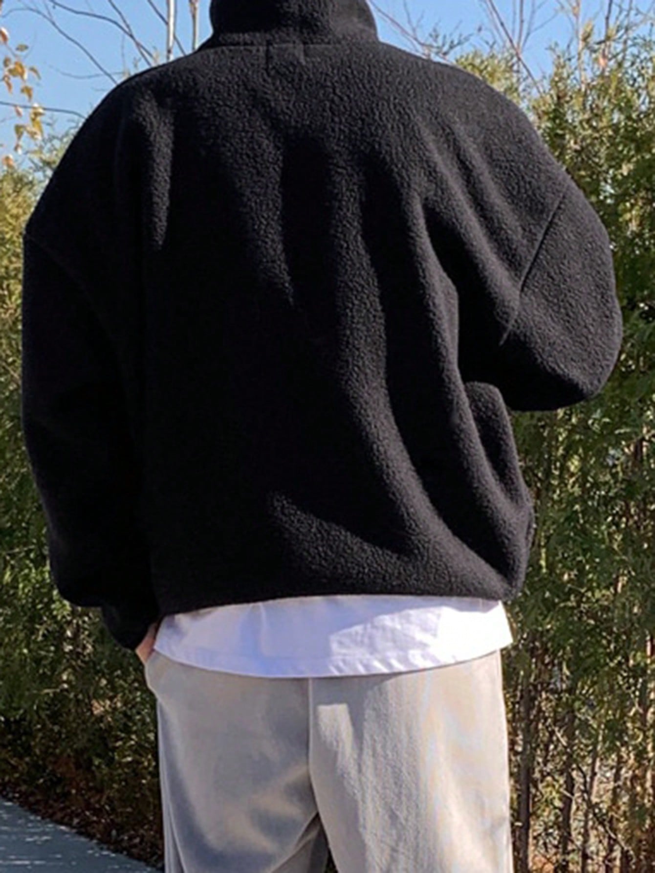 بلوزة رجالية بطبعة حرفية، خريفية