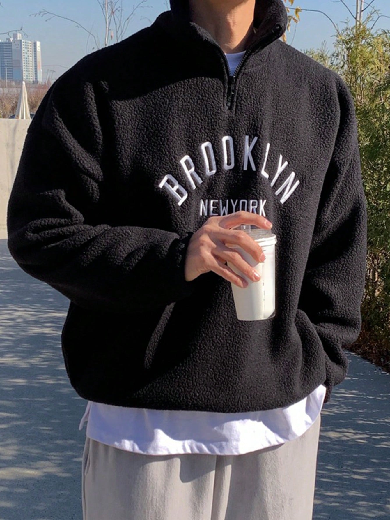 بلوزة رجالية بطبعة حرفية، خريفية