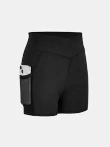 2 件 Tween 女童纯色针织紧身裤，休闲套装 - 淺灰色 - 查看 4