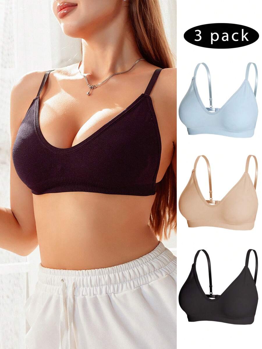 Áo ngực màu liền mạch của phụ nữ - Nhiều màu - Xem 1