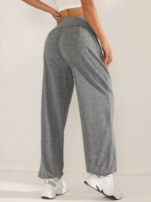 Easithlete Damskie, jednokolorowe, minimalistyczne, swobodne, luźne spodnie - Wielokolorowe - Zobacz 4